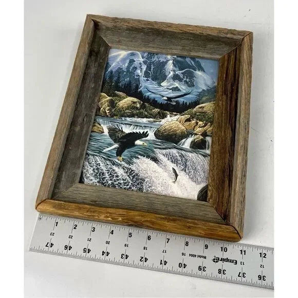 John Van Straalen Fishing At Eagle Rocks Framed Art Print 13in L x 11in W DJ1770 - Picture 11 of 12